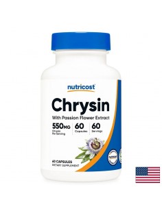 Хризин 550 mg с екстракт от пасифлора 100 mg, 60 капсули