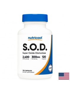 Супероксид дисмутаза (СОД), 300 mg / 2400 AU, 120 капсули