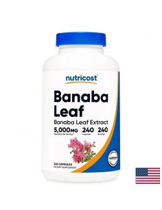 Банаба (екстракт от лист) с черен пипер, 250 mg, 240 капсули