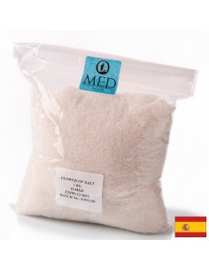 Flor de Sal O-Med, ръчно събрана морска сол от Кадиския залив, 1 kg