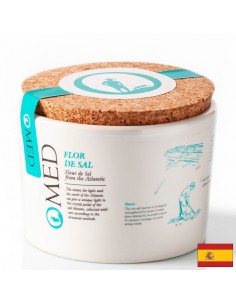 Flor de Sal O-Med, ръчно събрана морска сол от Кадиския залив, 100 g
