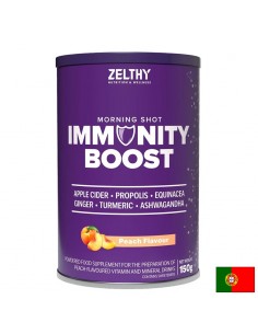 Immunity Boost с витамин C, D3, цинк, селен и прополис - За нормална функция на имунната система, 150 g прах, праскова