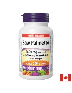 Saw Palmetto With Flax And Pumpkin Oils / Сао палметто (с ленено и тиквено масло), 90 софтгел капсули