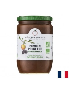 Пюре от ябълки и сини сливи, БИО, 630 g