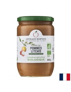 Пюре от ябълки и личи, БИО, 630 g