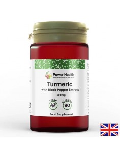 Кости и стави - Куркума 500 mg + екстракт от черен пипер, 90 капсули - Куркума
