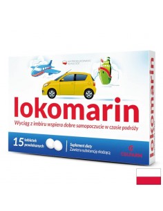 Lokomarin с джинджифил - При пътуване, 20 mg, 15 таблетки - Билки и растителни екстракти