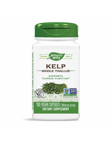 Келп (кафяви водорасли) 600 mg x 100 капс. Nature’s Way - 1