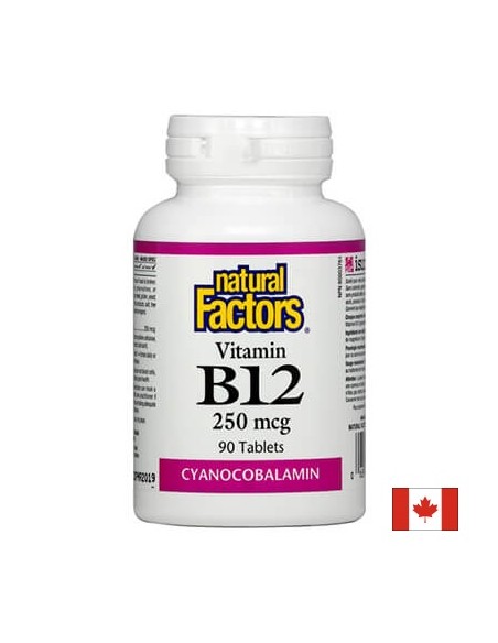 Витамин В12 250 mcg 90 таблетки Natural Factors - 1