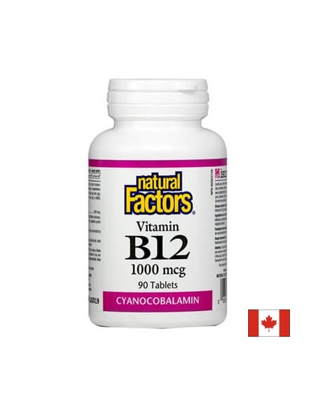 Витамин В12 1000 mcg 90 таблетки Natural Factors - 1