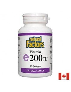 Витамин Е 100 mg / 200 IU (d-алфа токоферол) Natural Factors - 1 - Витамин E