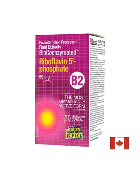 Витамин В2 (Рибофлавин-5-фосфат) 50 mg Natural Factors - 1