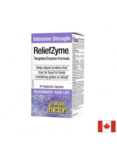 ReliefZyme™ Ензимна формула x 45 V-капсули Natural Factors - 1 - Ензими
