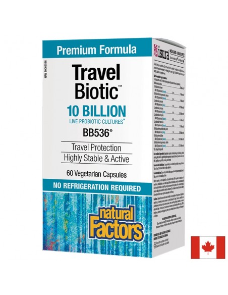 TRAVEL BIOTIC /10 млрд. активни пробиотици/ x 60 капсули Natural Factors - 1