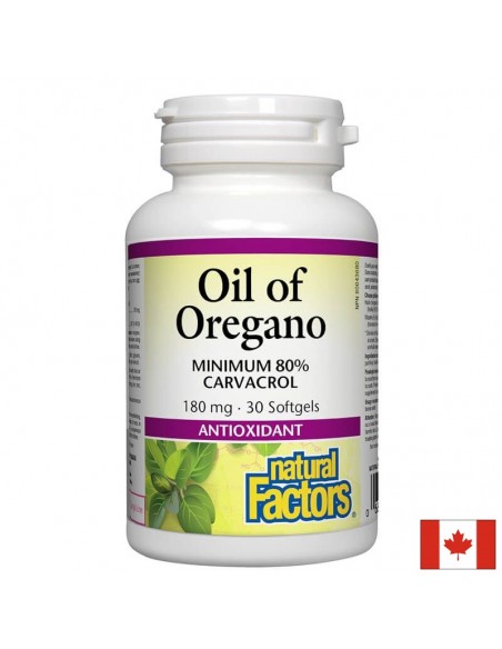 Риган /масло органик/ 180 mg x 30 софтгел капсули Natural Factors - 1