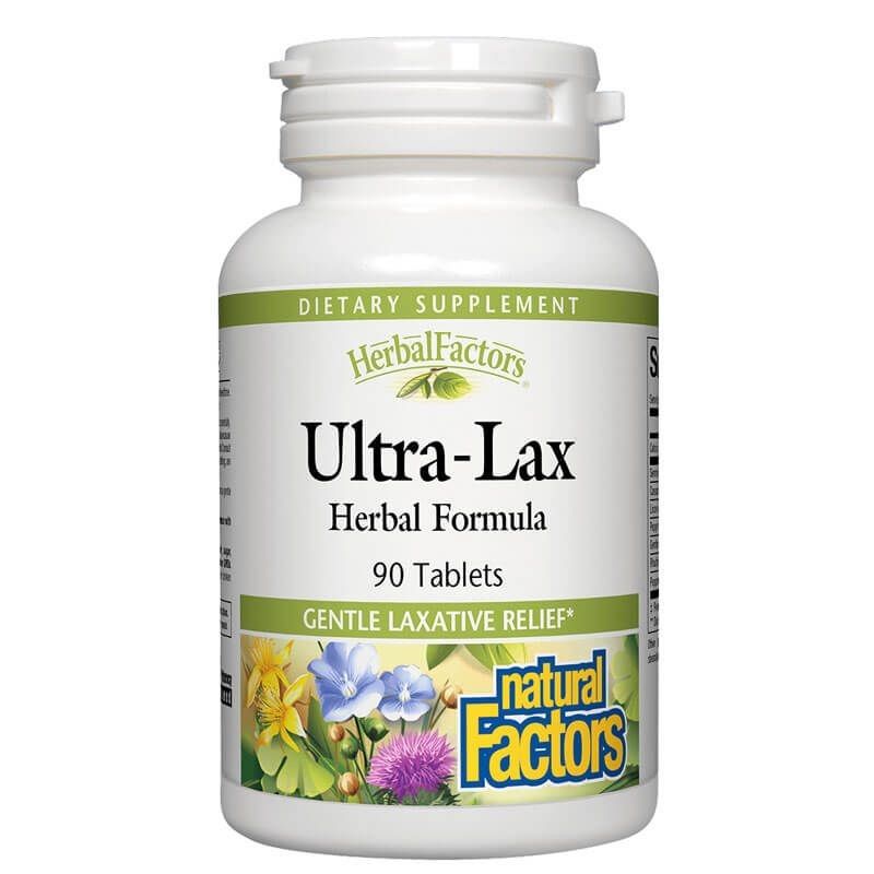 Ултра-лакс x 90 таблетки /При запек/ Natural Factors - 1