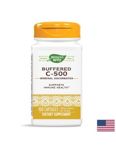 Витамин С (Буфериран) 500 mg x 100 капс. Nature’s Way - 1 - Витамин C