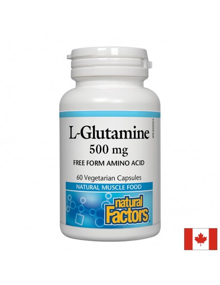 Л-Глутамин 500 mg х 60 V капсули Natural Factors - 1