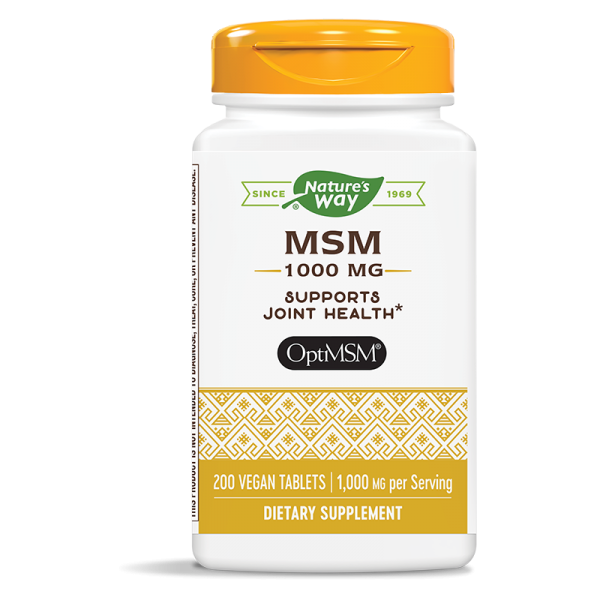 МСМ / Метилсулфонилметан 1000 mg x 200 таблетки Nature’s Way - 1