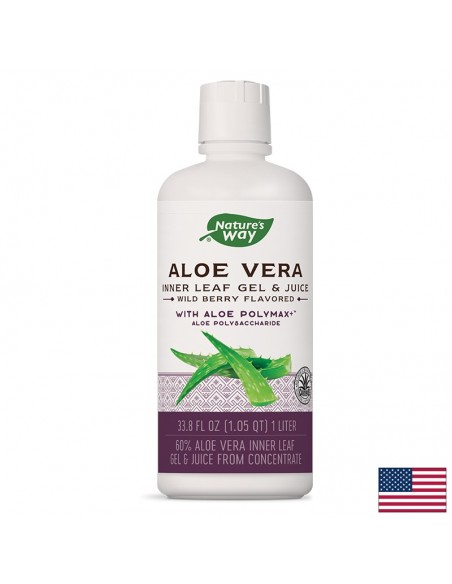 Алое Вера (гел и сок ) Плодов 1000 ml Nature’s Way - 1