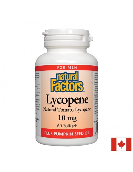 Ликопен 10 mg x 60 софтгел капсули Natural Factors - 1
