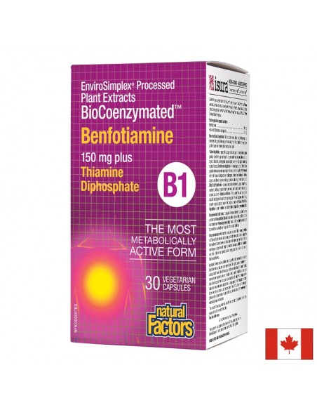 Бенфотиамин В1 150 mg + витамин В1 10 mg Natural Factors - 1