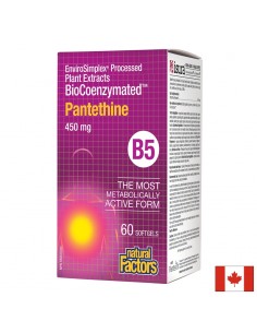 Pantethine BioCoenzymated™/ Пантетин/ Витамин В5 450 mg, 60 софтгел капсули - Витамин B