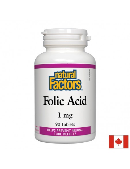 Фолиева киселина 1 mg Natural Factors - 1