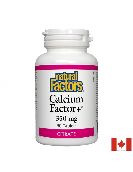 Калций фактор+ (цитрат) 350 mg х 90 таблетки Natural Factors
