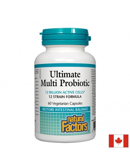Ултимат Мулти пробиотик 12 млрд. активни пробиотици х 60 V-капсули Natural Factors