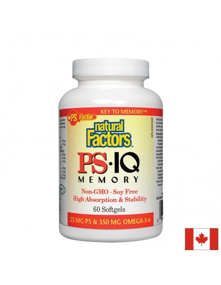 ПиЕс-АйКю Памет 498 mg х 60 софтгел капсули Natural Factor