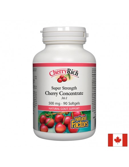 Череша Супер концентрат 500 mg х 90 софтгел капсули Natural Factors