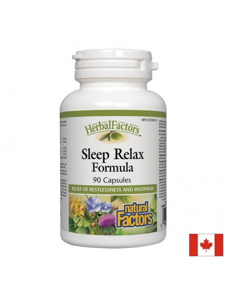 Sleep Relax Formula (Спокоен сън формула) 325 mg х 90 капсули Natural Factors