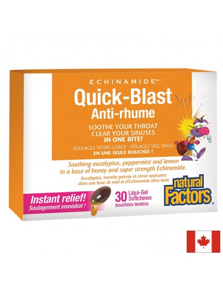 Куик-Бласт 85 mg х 30 софгел капсули за дъвчене с течност Natural Factors