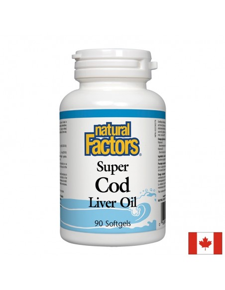 Черен дроб на треска масло 1100 mg х 90 софтгел капсули Natural Factors