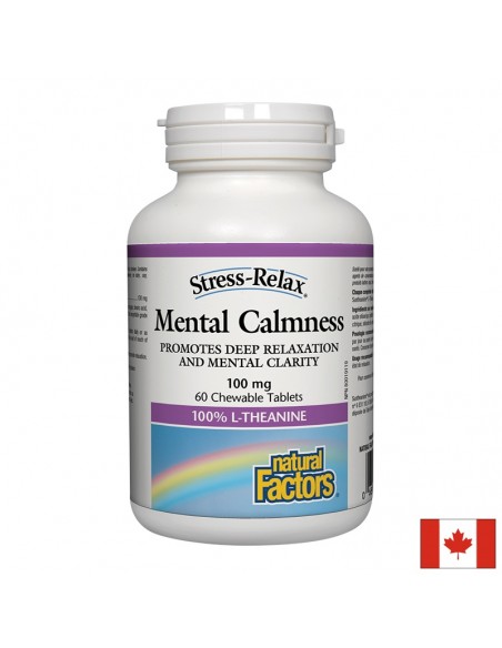 Mental Calmness® Л-ТЕАНИН 125 mg /При стрес/ Natural Factors