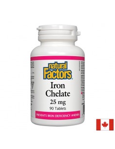 Желязо (хелат) 25 mg Natural Factors - 1 - Желязо