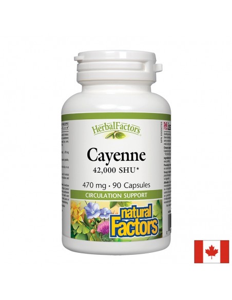 ЛЮТ ЧЕРВЕН ПИПЕР (плод на прах) 470 mg Natural Factors - 1