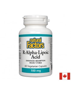 Алфа-липоева киселина (R-форма) 100 mg x 60 V капсули Natural Factors - По категория