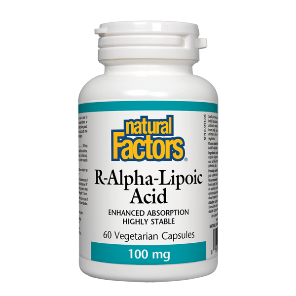 Алфа-липоева киселина (R-форма) 100 mg x 60 V капсули Natural Factors