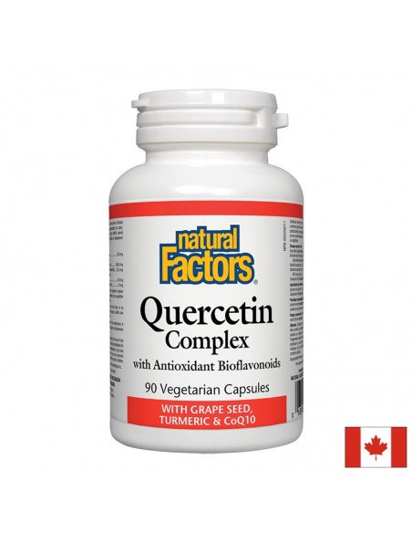 Кверцетин комплекс с биофлавоноиди 466 mg /С гроздово семе, куркума и коензим Q10/ Natural Factors