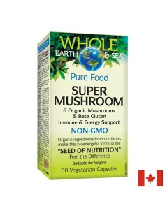 Super Mushroom - за силен имунитет /Whole earth & sea/ Natural Factors - Дихателна система