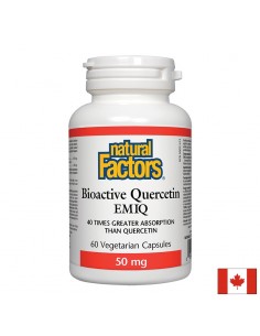 Кверцетин Bioactive EMIQ® 50 mg (Ензимно модифициран кверцетин) Natural Factors - Алергии