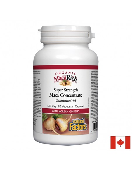 Мака оргáник супер концентрат 500 mg Natural Factors