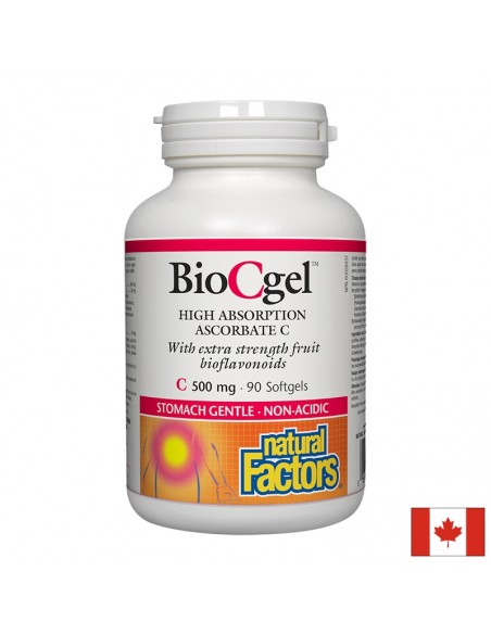 Витамин С BioCgel™ 500 mg /Калциев аскорбат с висока абсорбция/ Natural Factors