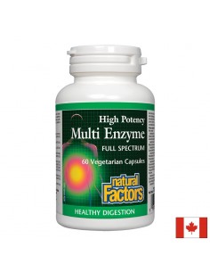 Мулти ензим full spectrum (вегетариански ензими) 450 mg Natural Factors - Ензими