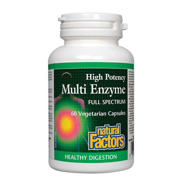 Мулти ензим full spectrum (вегетариански ензими) 450 mg Natural Factors
