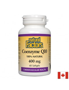 Коензим Q10 400 mg x 60 софтгел капсули Natural Factors - Главоболие и мигрена