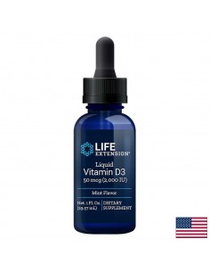 Liquid Vitamin D3 / Течен витамин D3 /С вкус на мента/, 29.57 ml - Капки