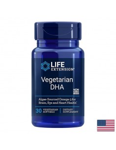 Vegetarian DHA / Растителна DHA 200 mg х 30 софтгел капсули - Грижа за очи и зрение
